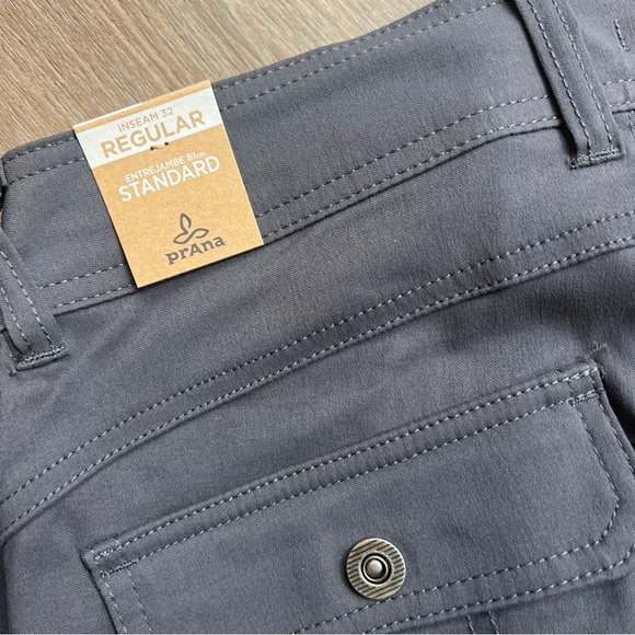 Womens Prana Halle Pants Gray Coal - Picture 8 of 9